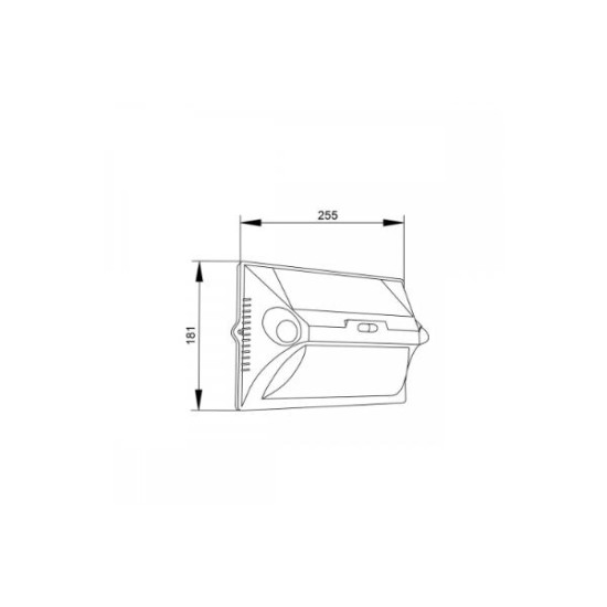 Outdoor Wall Lamp Black solar energy IP65 / 10W 3000K & RGB Black Teal (80207111S) - Inlight