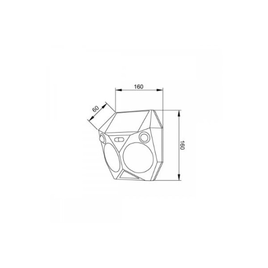 Outdoor Wall Lamp Black solar energy IP65 / 6W 3000K Black Tortoise (80207211S) - Inlight