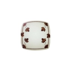 Φωτιστικό απλίκα επίτοιχη τετράγωνη λευκή / Οξυντέ μεταλική 1Χ60W - Eglo