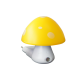 Bambini Night light Mushroom LED 0.4W 230V IP20 6400K day-night sensor Plastic / Green + White 70X78 - acadecor 