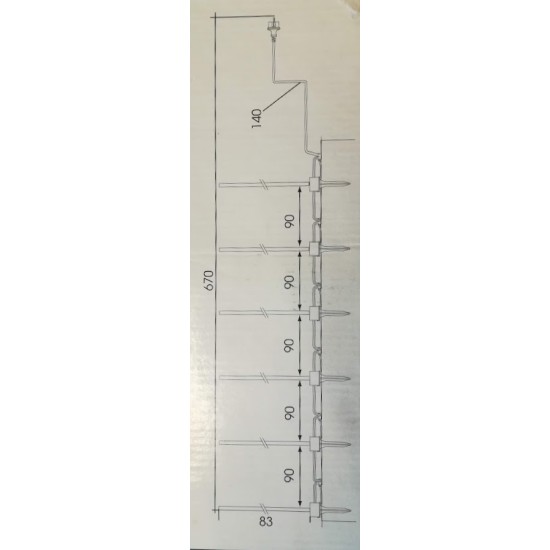 Lighting set - 230V - IP44 - 6x16,4W - 86518 - Eglo