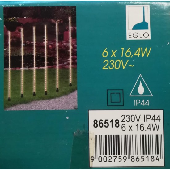 Lighting set - 230V - IP44 - 6x16,4W - 86518 - Eglo