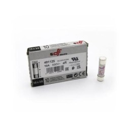 Φυσίγγιο κυλινδρικό υπερταχείας 10x38mm 10A aR  DF - adeleq