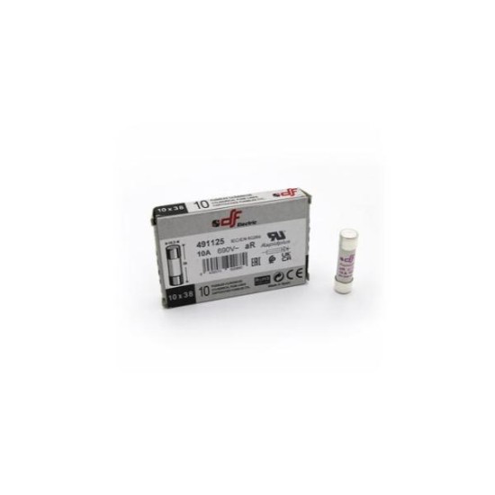 Φυσίγγιο κυλινδρικό υπερταχείας 10x38mm 10A aR  DF - adeleq