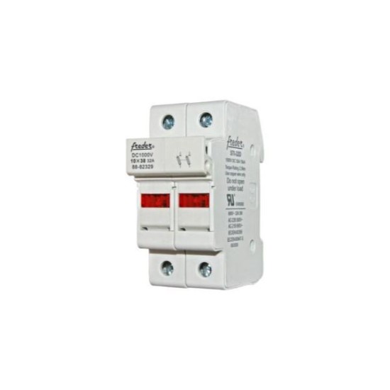 Βάση Διπολική ράγας 32Α ΓΙΑ ΦΥΣΙΓΓIA 10x38mm 1000VDC FREDER - adeleq