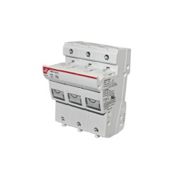 Fuse base 3P 50A for fuses 14x51mm DF - adeleq