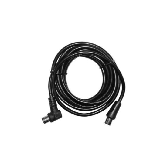 Καλώδιο προέκτασης τηλεόρασης 1μετρο - Αρσενικό σε Θηλυκό φίς γωνία λευκό - adeleq