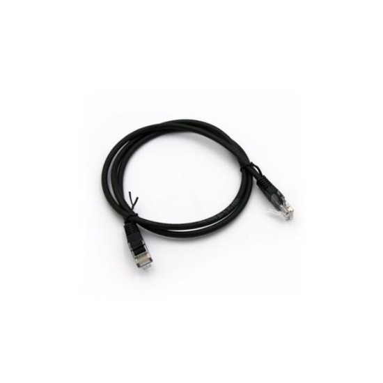 Καλώδιο UTP Cat5e Χαλκού(CU) 4x2x7*0.16mm 1m Professional Μάυρο - Adeleq