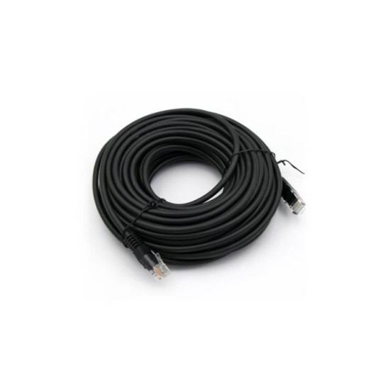 Καλώδιο UTP Cat5e Χαλκού(CU) 4x2x7*0.16mm 1m Professional Μάυρο - Adeleq