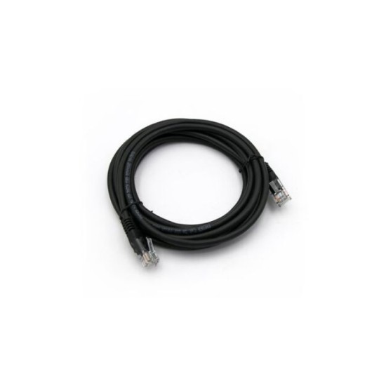 Καλώδιο UTP Cat5e Χαλκού(CU) 4x2x7*0.16mm 1m Professional Μάυρο - Adeleq