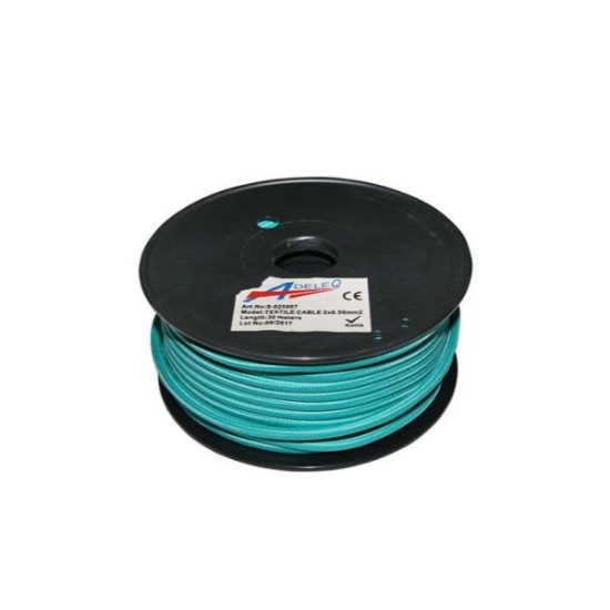 Καλώδιο Κορδόνι Διακοσμητικό 2x0.50mm² 30M Ρόζ Αντικέ - adeleq