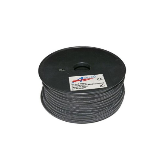 Καλώδιο Κορδόνι Διακοσμητικό 2x0.50mm² 30M Ρόζ Αντικέ - adeleq