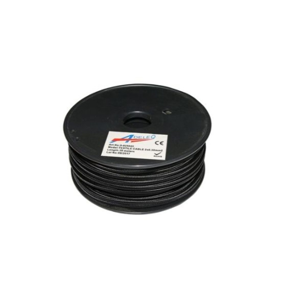 Καλώδιο Κορδόνι Διακοσμητικό 2x0.50mm² 30M Ρόζ Αντικέ - adeleq