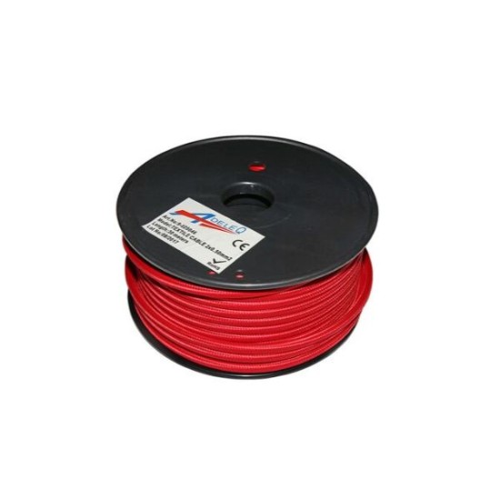 Καλώδιο Κορδόνι Διακοσμητικό 2x0.50mm² 30M Ρόζ Αντικέ - adeleq