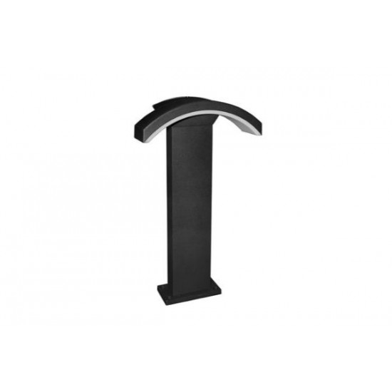 Φωτιστικό LED Αλουμινίου Καμπύλη σε κολώνα 50cm 10W 230V 4000k Σκουριά  - adeleq