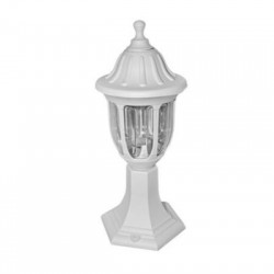 Φανάρι PC Επιδαπέδιο Στρογγυλό Ντουί Ε27 IP44 Λευκό - adeleq