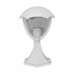 Φανάρι Αλουμινίου Επιδαπέδιο Ε27 IP44 Λευκό - adeleq