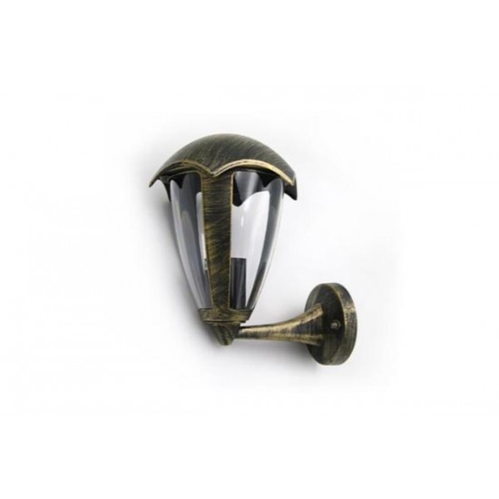 Φανάρι Αλουμινίου Επίτοιχο Προς Πάνω L285mm. Ε27 IP44 Λευκό - adeleq