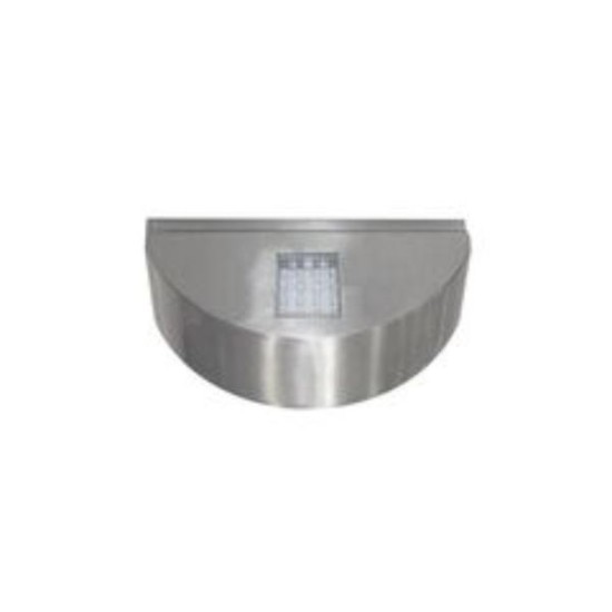Wall mounted Aluminum 2side semicircle lighting fitting 7005 40led IP54 satin body cool white - adeleq 