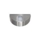 Wall mounted Aluminum 2side semicircle lighting fitting 7005 40led IP54 satin body cool white - adeleq 