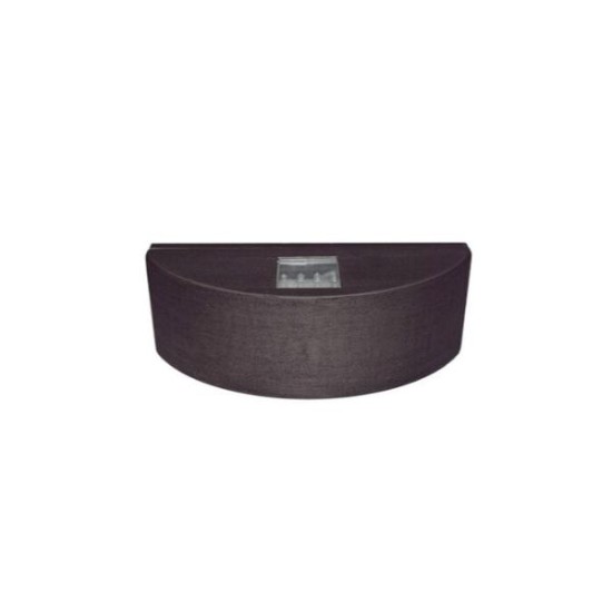 Wall mounted Aluminum 2side semicircle lighting fitting 7005 40led IP54 satin body cool white - adeleq 