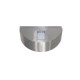 Wall mounted Aluminum 2side semicircle lighting fitting 7005 40led IP54 grey black body blue - adeleq 