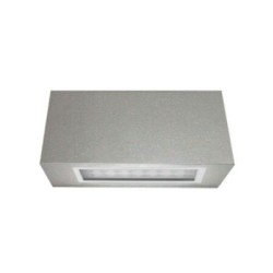 Φωτιστικό LED Αλουμινίου Διπλό ορθογώνιο επίτοιχο 1.7W Θερμό Γκρί - adeleq