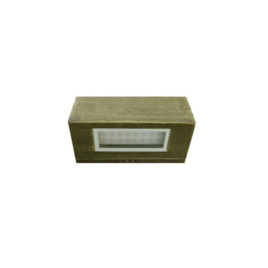 Φωτιστικό LED Αλουμινίου Διπλό ορθογώνιο επίτοιχο 3.3W Ψυχρό Σατινέ - adeleq