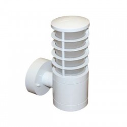 Απλίκα Αλουμινίου Κύλινδρος Με σκίαστρο Φ90mm Ντουί Ε27 Γκρί - adeleq