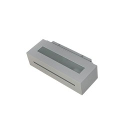 Απλίκα Αλουμινίου Ορθογώνια Τριπλής Κατέυθυνσης Mε Σχισμή Ντουί Ε27 Γκρί - adeleq