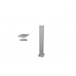 Κολώνα αλουμινίου τετράγωνη για φωτιστικό LED 9-89896 65cm Γκρί - adeleq