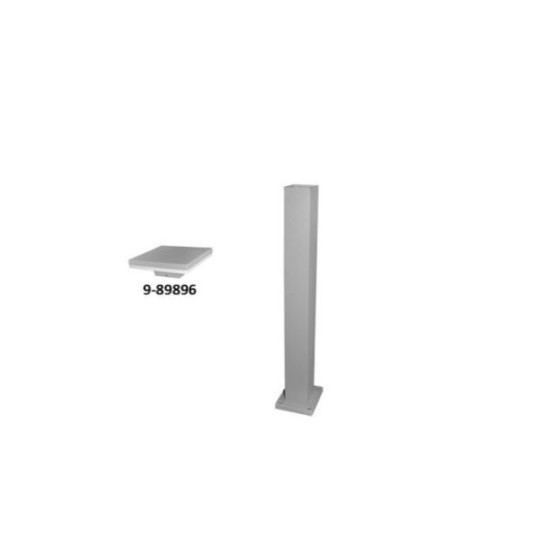 Κολώνα αλουμινίου τετράγωνη για φωτιστικό LED 9-89896 65cm Γκρί - adeleq