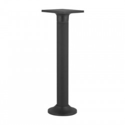 Κολώνα LED PC Εμμέσου φωτισμού Τετράγωνη h70cm 8W 3000Κ IP54 Γραφίτης - adeleq