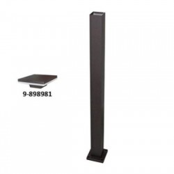 Κολώνα αλουμινίου τετράγωνη για φωτιστικό LED 9-898981 95cm Σκουριά - adeleq