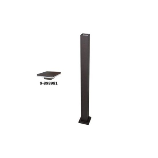 Κολώνα αλουμινίου τετράγωνη για φωτιστικό LED 9-898981 95cm Σκουριά - adeleq