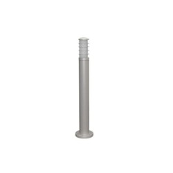 Ground Pillar Aluminum Culinder with base with shades lighting Fitting 9014-650 GU10 IP54 grey - adeleq 