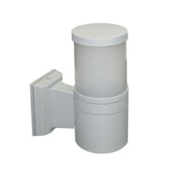 Απλίκα Αλουμινίου Κύλινδρος Φ90mm Ντουί Ε27 Γκρί - adeleq