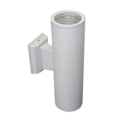 Σπότ Αλουμινίου Επίτοιχο Διπλής κατέυθυνσης Γκρί Φ90 2ΧGU10 - adeleq