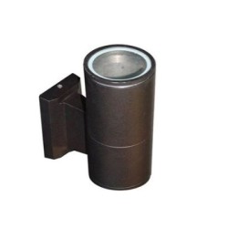 Σπότ Αλουμινίου Επίτοιχο κύλινδρος Μονής κατέυθυνσης Σκουριά Φ90mm E27 - adeleq