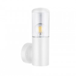 Απλίκα PC Κύλινδρος UP Φ91mm h30cm Ντουί Ε27 IP44 Λευκή - adeleq