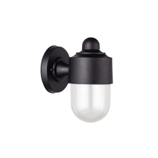 Απλίκα PC Κύλινδρος Down Φ97mm h19cm  Ντουί Ε27 IP44 Λευκή - adeleq