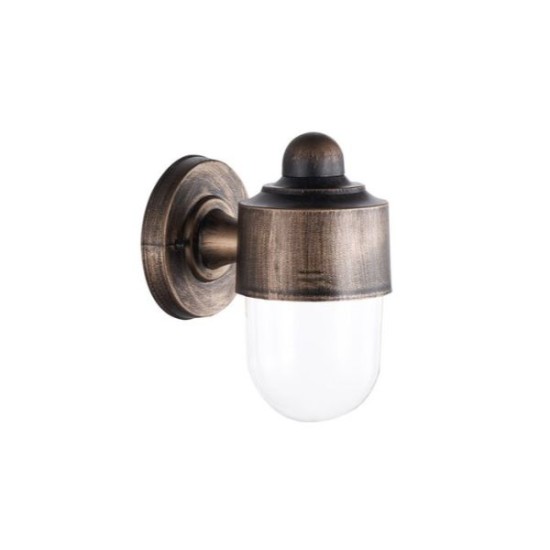 Απλίκα PC Κύλινδρος Down Φ97mm h19cm  Ντουί Ε27 IP44 Λευκή - adeleq