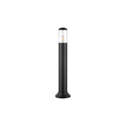 Κολώνα PC Κύλινδρος Φ91mm h70cm Ντουί Ε27 IP54 Γραφίτης - adeleq