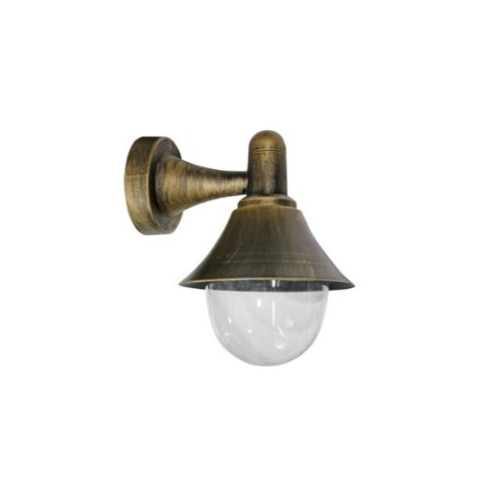 Φωτιστικό PC Επίτοιχο Down. Ε27 IP44 Λευκό - adeleq