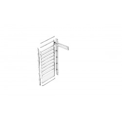 Μετωπική πλάκα τυφλή 600 x 50mm  tekpan