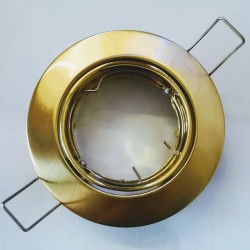 Σπότ χωνευτό στρογγυλό κινητό MR16 - Χρυσό μάτ- aca