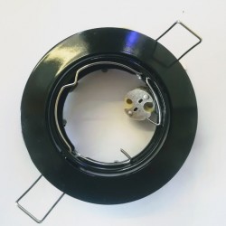 Σπότ χωνευτό στρογγυλό κινητό MR16 - Μάυρο - aca
