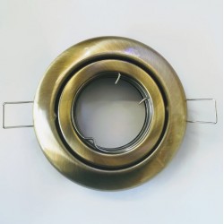 Σπότ χωνευτό στρογγυλό κινητό MR16 - Μπρονζέ - aca