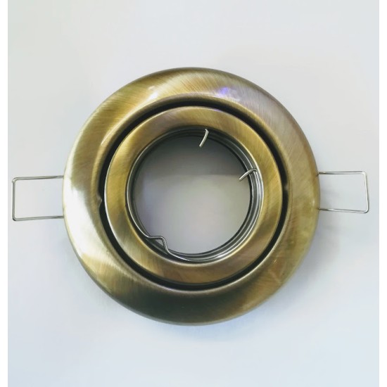 Recessed round movable spot luminaires Bronze MR16 - aca