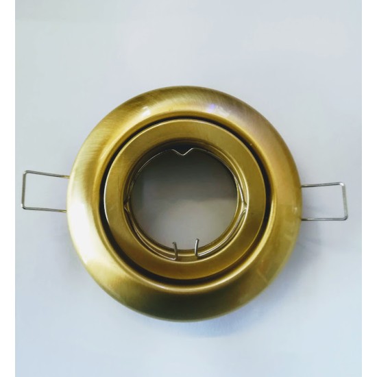 Recessed round movable spot luminaires Matt gold MR16 - aca